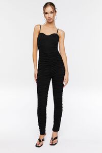 WASHED BLACK Ruched Sweetheart Jumpsuit, image 4