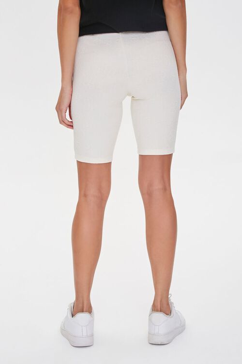 WHITE High-Rise Biker Shorts, image 4