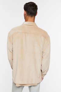 TAUPE Corduroy Button-Front Shirt, image 3