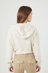 BIRCH Ribbed Cropped Zip-Up Hoodie, image 2