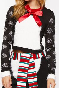 BLACK/MULTI Penguin Sweater & Skirt Set, image 6