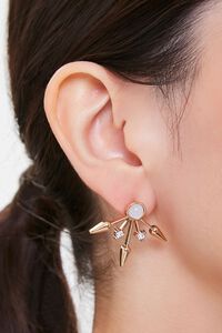GOLD Arrow Stud Earrings, image 1