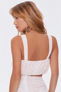 CREAM/TAN Spotted Print Crop Top, image 3