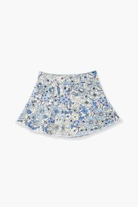 BLUE/MULTI Girls Floral Denim Skirt (Kids), image 1