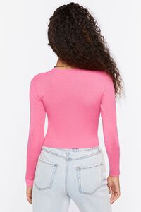 PINK Fitted Rib-Knit Sweater, image 3