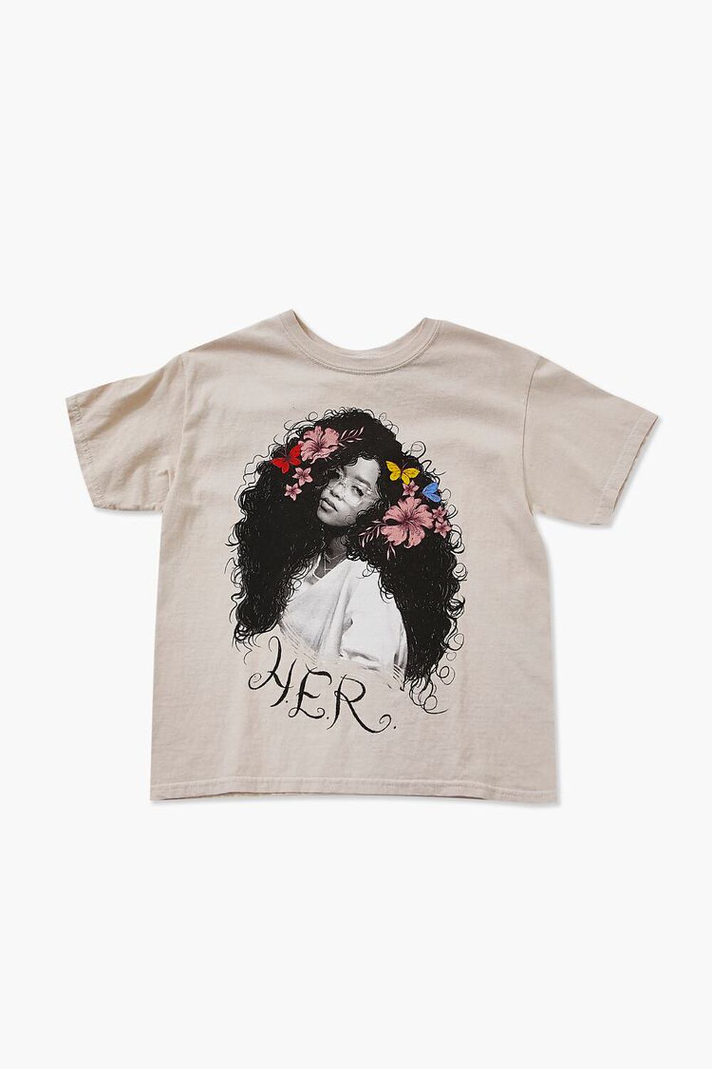 TAUPE/MULTI Kids HER Graphic Tee (Girls + Boys), image 1