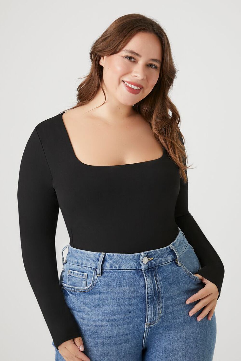 Plus Size Fitted Bodysuit