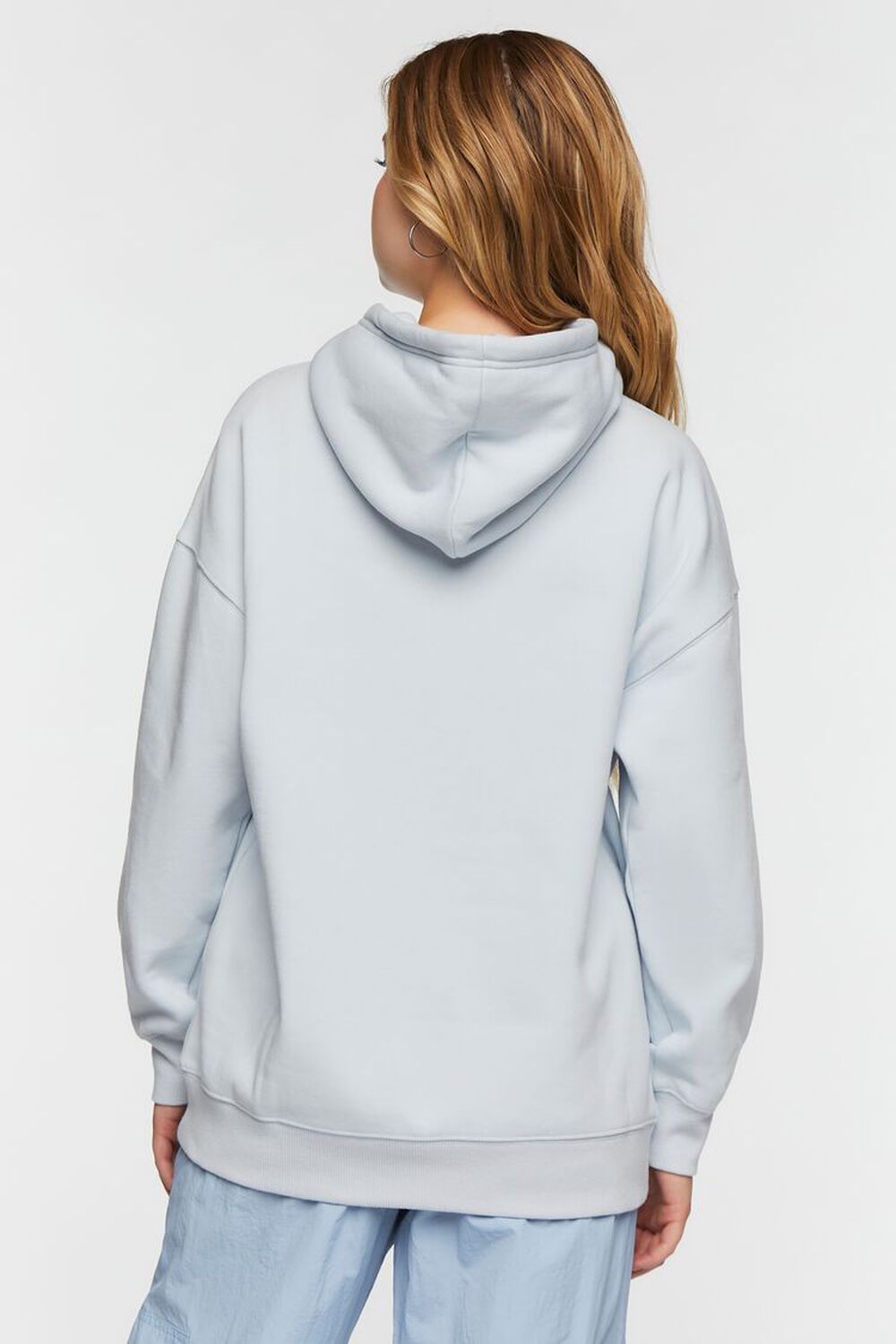 MISTY BLUE Organically Grown Cotton Hoodie, image 3
