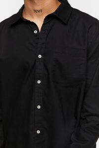 BLACK Cotton Button-Up Shirt, image 6