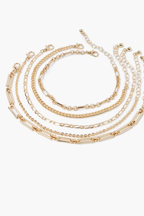 GOLD Chain Bracelet Set, image 2