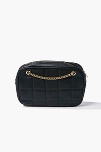 BLACK Quilted Crossbody Bag, image 1