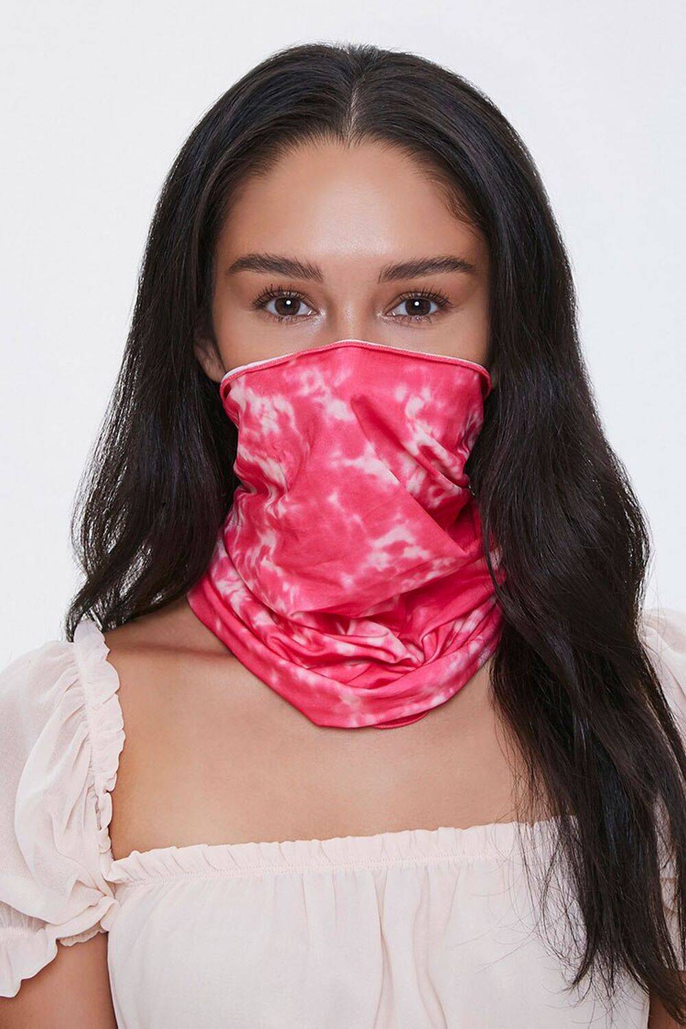 PINK Tie-Dye Face Covering, image 1