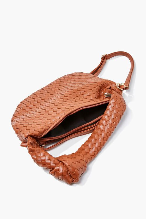 TAN Basketwoven Shoulder Bag, image 2