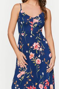 NAVY/MULTI Floral Print Cami Maxi Dress, image 5