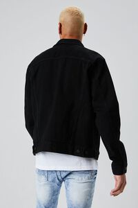 BLACK Denim Button-Up Jacket, image 3