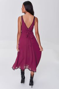 BERRY Chiffon Lace-Trim Dress, image 3