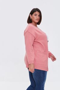 DUSTY PINK Plus Size Cardigan Sweater, image 2