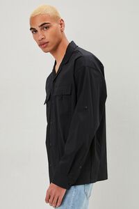 BLACK Vented Button-Front Shirt, image 2