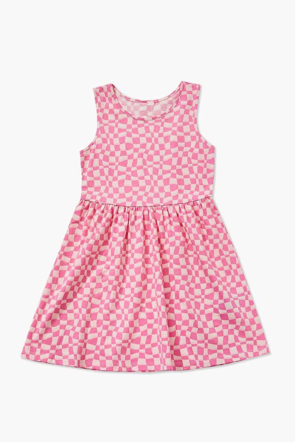 PINK/MULTI Girls Checkered A-Line Dress (Kids), image 1