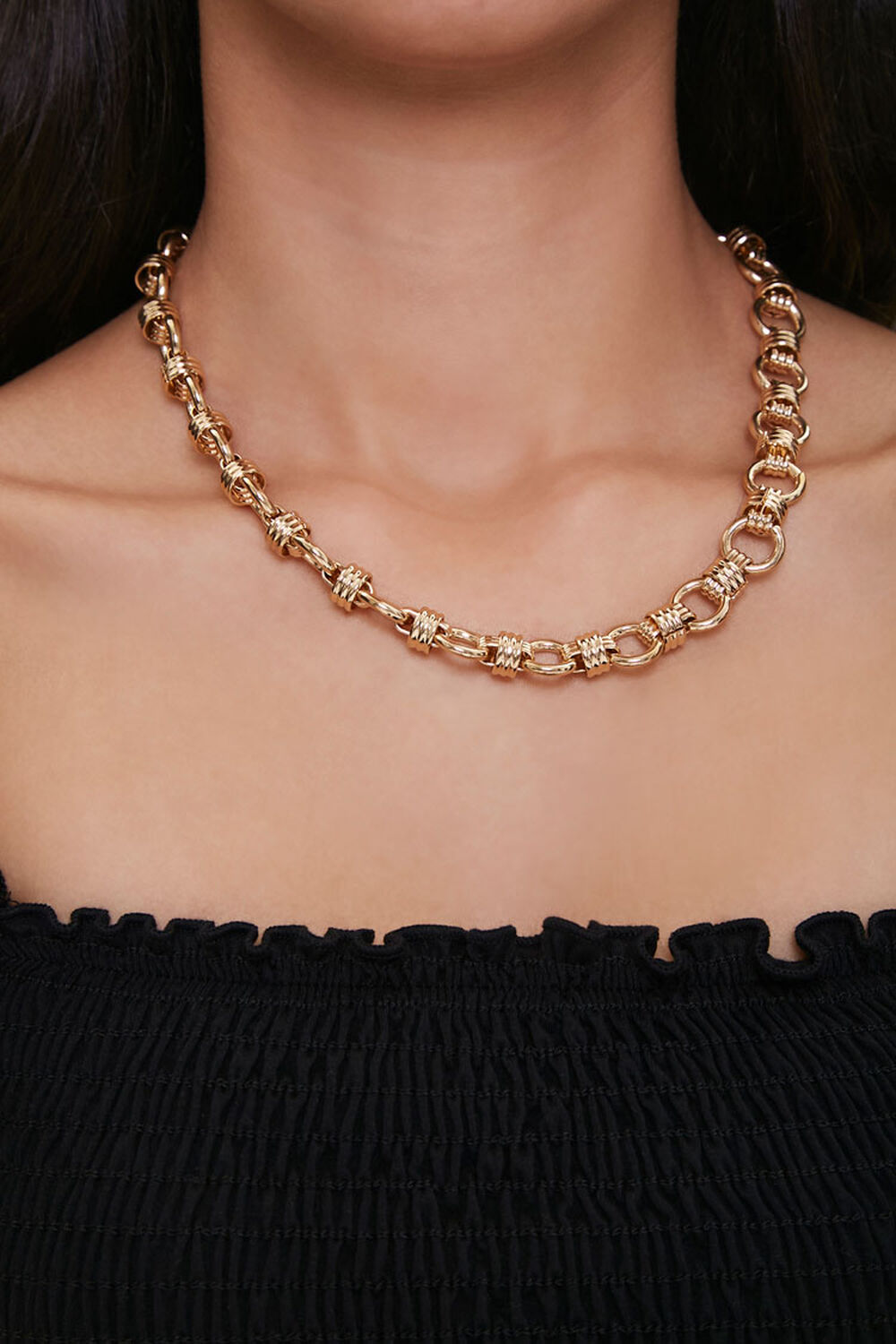 GOLD Chunky Chain Necklace, image 1