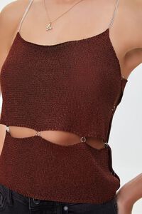 AUBURN O-Ring Cutout Sweater-Knit Cami, image 5
