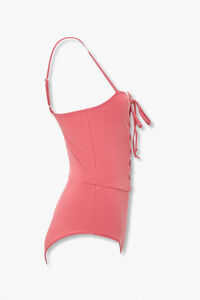 ROSE Lace-Up Cami Bodysuit, image 2