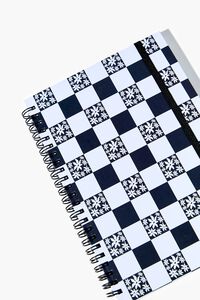 BLACK/WHITE Checkered Spiral Notebook, image 5