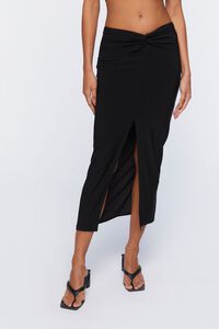 Slinky Crop Top & Midi Skirt Set, image 6