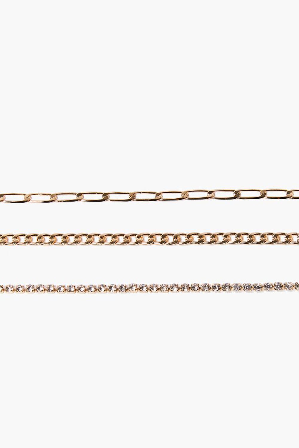GOLD Chain Bracelet Set, image 1