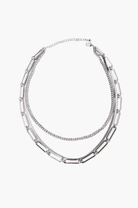 SILVER Layered Chain Necklace, image 2