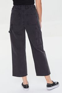 BLACK Wide-Leg Cargo Jeans, image 4