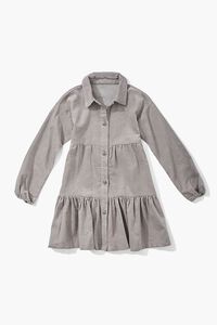 GREY Girls Flounce Shirt Dress (Kids), image 1