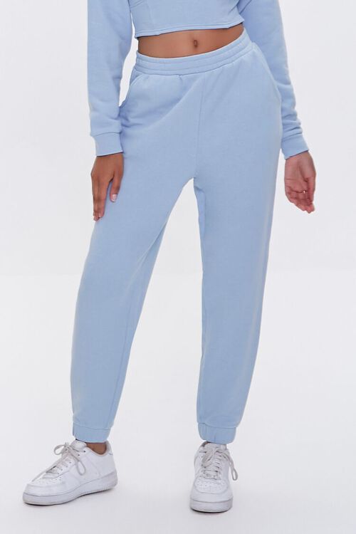 LIGHT BLUE French Terry Hoodie & Joggers Set, image 5