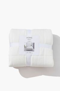WHITE Plush Full & Queen-Sized Bedding Set, image 1