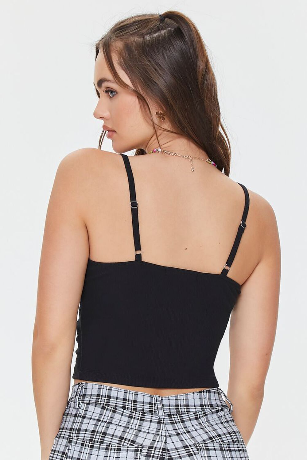 Lace-Trim Cropped Cami, image 3