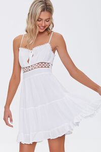 CREAM Lace-Trim Mini Dress, image 1
