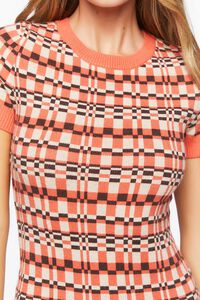 TAUPE/MULTI Geo Mini Sweater Dress, image 5