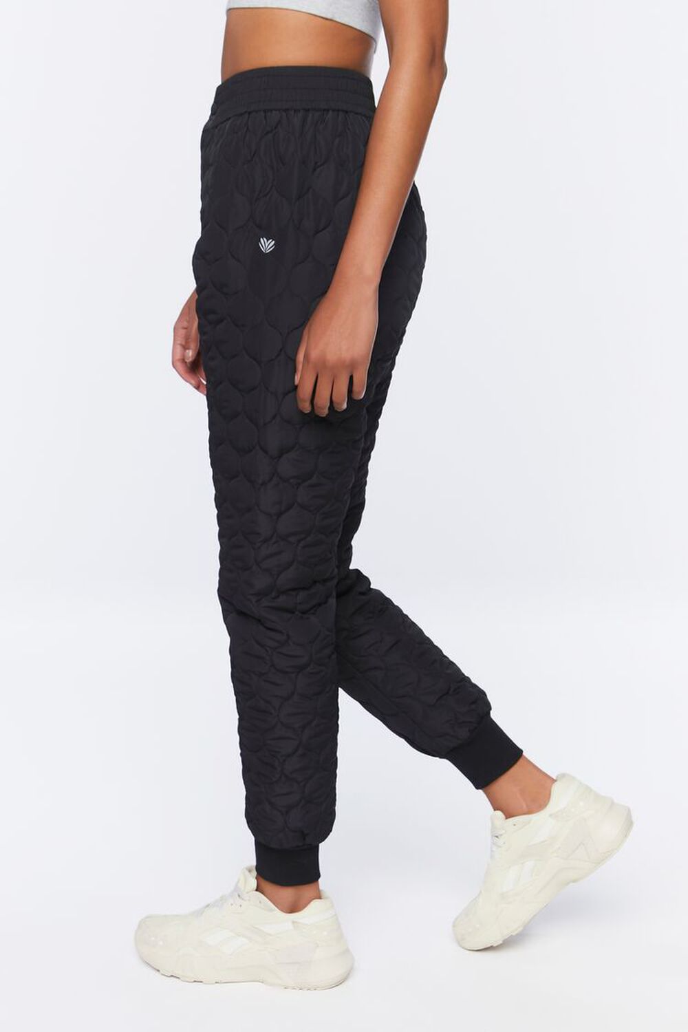 BLACK Active Quilted Joggers, image 3