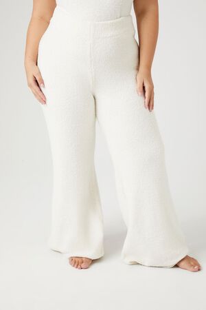 Forever 21 Women's Drawstring Scuba Knit Pants in Vanilla Small