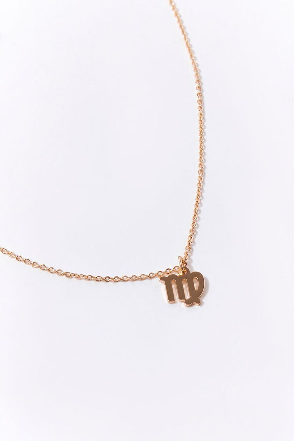 GOLD Virgo Charm Necklace, image 1