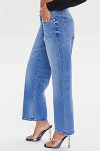 MEDIUM DENIM Low-Rise Straight-Leg Jeans, image 3