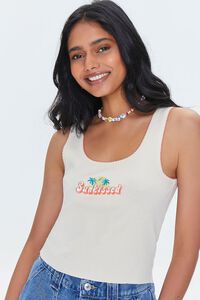Embroidered Sunkissed Crop Top, image 1