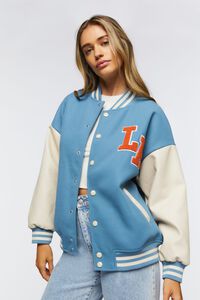 COLONY BLUE/MULTI Los Angeles Varsity Jacket, image 6