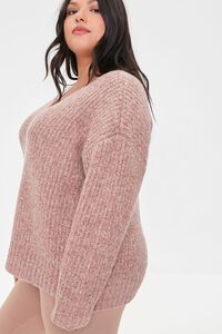 MERLOT Plus Size Marled Knit Sweater, image 3