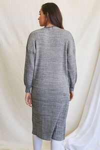 BLACK/MULTI Longline Cardigan Sweater, image 3