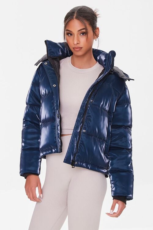 BLUE Quilted Puffer Jacket, image 1