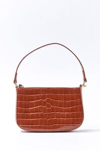 TAN Faux Croc Leather Handbag, image 1