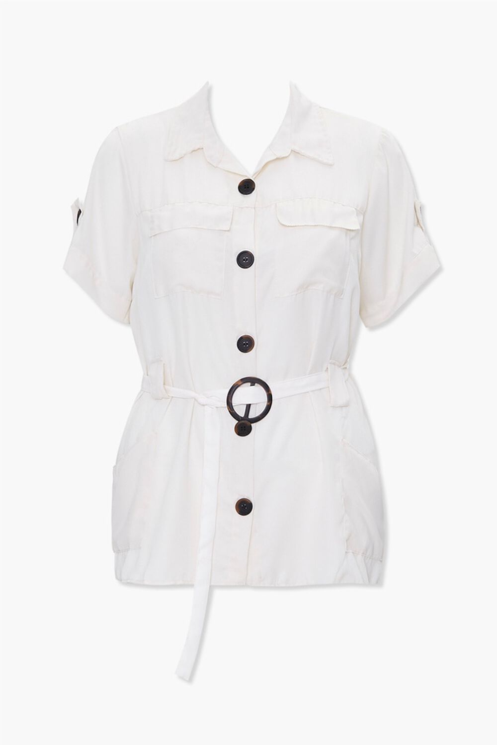 WHITE Plus Size Shirt Tunic, image 1