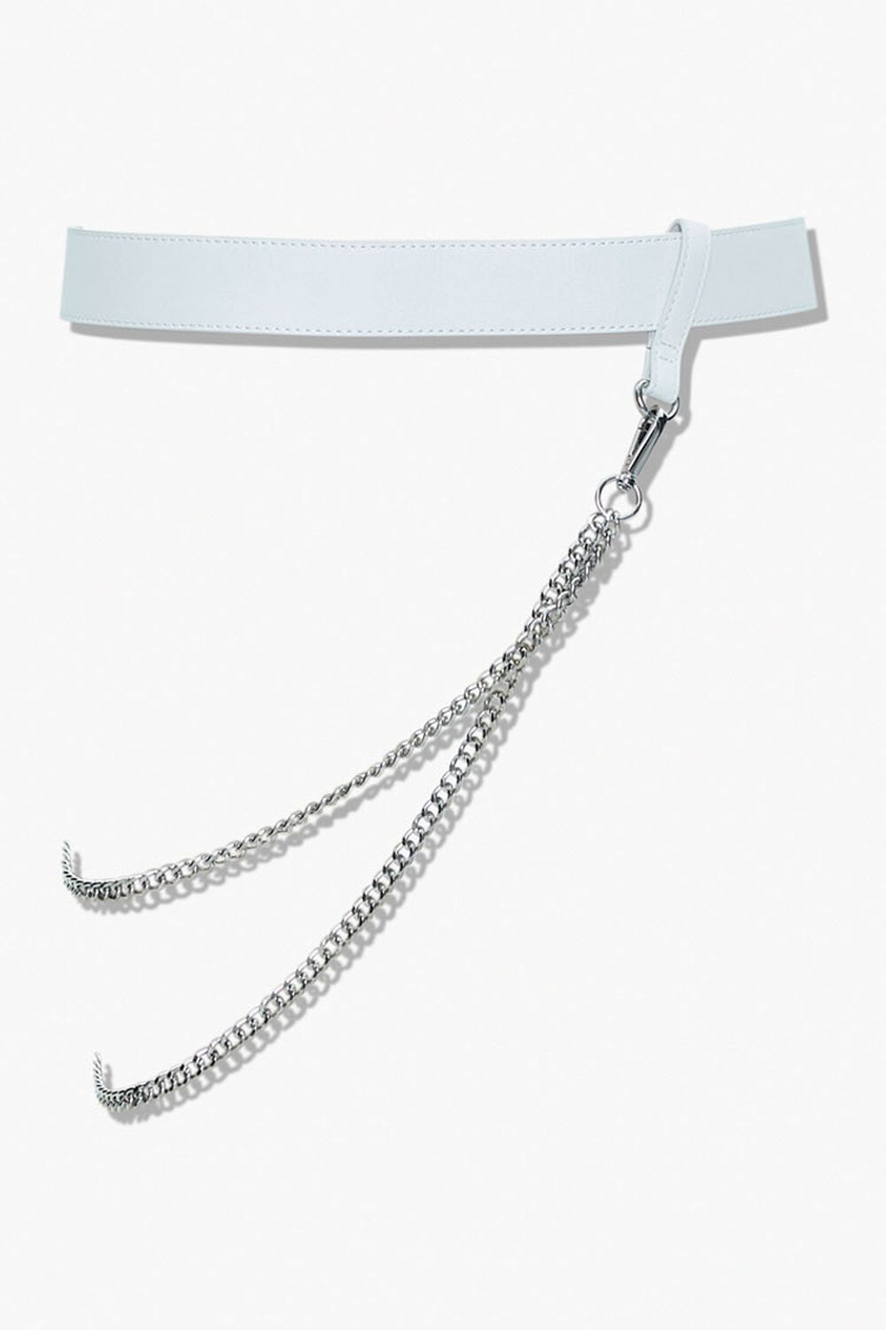 WHITE Layered Wallet Chain Belt, image 2