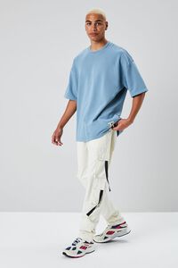 DEEP BLUE Palm Tree Patch Short-Sleeve Sweatshirt, image 4